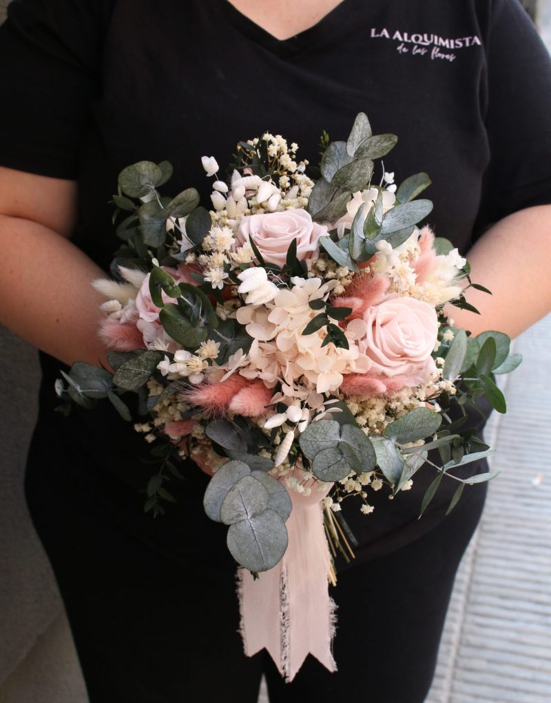 Ramo de Novia Silvestre con Flores Preservadas - Imagen 3